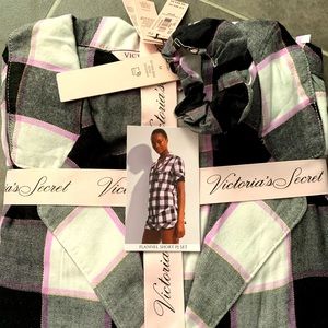 Victoria Secret flannel Pj short set